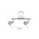 Rabalux Spot rasveta Norton GU10 2x MAX 50W hrom (6046) - 6046
