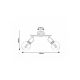 Rabalux Spot rasveta Pablo E27 2x MAX 40W mat crno (3977) - 3977