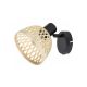Rabalux Spot rasveta Rattan E14 1x MAX 15W mat crno (3133) - 3133-1-1