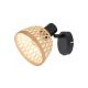 Rabalux Spot rasveta Rattan E14 1x MAX 15W mat crno (3133) - 3133-1-1