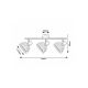 Rabalux Spot rasveta Rattan E14 3x MAX 15W mat crno (3135) - 3135