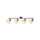 Rabalux Spot rasveta Rattan E14 4x MAX 15W mat crno (3136) - 3136