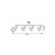 Rabalux Spot rasveta Rattan E14 4x MAX 15W mat crno (3136) - 3136
