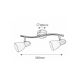 Rabalux Spot rasveta Soma E14 2x MAX 40W bronzana (6307) - 6307