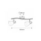 Rabalux Spot rasveta Soma E14 2x MAX 40W brušeni hrom (6302) - 6302