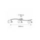 Rabalux Spot rasveta Soma E14 3x MAX 40W bronzana (6308) - 6308
