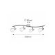 Rabalux Spot rasveta Soma E14 4x MAX 40W brušeni hrom (6304) - 6304