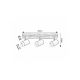 Rabalux Spot rasveta Toras GU10 3X MAX 5W hrast (73123) - 73123