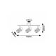 Rabalux Spot rasveta Venaro E14 3x MAX 15W crna (73061) - RAS003239A00000