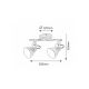 Rabalux Spot rasveta Vivienne E14 2x MAX 40W antik bela (5967) - 5967