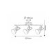 Rabalux Spot rasveta Vivienne E14 3x MAX 40W antik bela (5968) - 5968