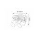 Rabalux Spot rasveta Vivienne E14 4x MAX 40W antik bela (5969) - 5969