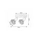 Rabalux Spot rasveta Zeus E14 2x MAX 40W hrast (3138) - 3138