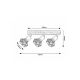 Rabalux Spot rasveta Zeus E14 3x MAX 40W hrast (3139) - 3139