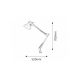 Rabalux Stona lampa Arno E27 1x MAX 60W srebrna (4216) - 4216