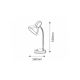 Rabalux Stona lampa Clark E27 1x MAX 40W hrom (4255) - 4255