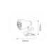 Rabalux Stona lampa Clip E14 R50 1x MAX 40W crna (4357) - 4357