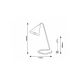Rabalux Stona lampa Monty E14 1x MAX 40W bela (3089) - 3089