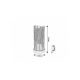 Rabalux Stona lampa Roxas E27 1x MAX 40W mat crno (74021) - RAS002840A00000