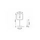 Rabalux Stona lampa Rufin E27 1x MAX 40W bukva (3219) - 3219