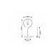 Rabalux Stona lampa Rufin E27 1x MAX 40W bukva (3220) - 3220