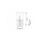 Rabalux Stona lampa Zelkova E27 1x MAX 40W brušeni aluminijum (3153) - 3153