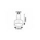 Rabalux Ugradna i nadgradna rasveta Ovidia LED 10W crna (71321) - RAS003120A00000