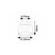 Rabalux Ugradna i nadgradna rasveta Ovidia LED 16W crna (71319) - RAS003118A00000
