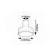 Rabalux Ugradna i nadgradna rasveta Ovidia LED 16W crna (71322) - RAS003121A00000