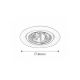 Rabalux Ugradna i nadgradna rasveta Spot relight GU53 12V 1x MAX 50W hrom (1092) - 1092-1