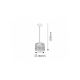 Rabalux Visilica Alessandra E27 1x MAX 60W mat belo (2161) - 2161