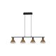 Rabalux Visilica Alvaro E27 4x MAX 40W mat crno (3160) - 3160