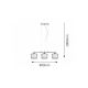 Rabalux Visilica Anastasia E27 3x MAX 60W hrom (2630) - 2630