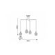 Rabalux Visilica Belano E27 4x MAX 40W crna (3540) - 3540