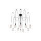 Rabalux Visilica Caspar E27 10x MAX 60W mat crno (2224) - 2224-1