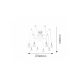 Rabalux Visilica Caspar E27 10x MAX 60W mat crno (2224) - 2224-1