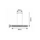 Rabalux Visilica Cinnamon LED 34W hrast (3091) - 3091