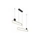 Rabalux Visilica Circado LED 48W crno zlato (72268) - RAS002713A00000