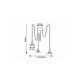 Rabalux Visilica Daryl E27 3x MAX 40W crna (5272) - 5272