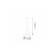 Rabalux Visilica Derek E27 1x MAX 60W srebrna (2579) - 2579