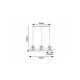 Rabalux Visilica Emerencia E27 3x MAX 40W crna (72371) - RAS003221A00000