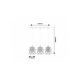 Rabalux Visilica Emrys E27 3x MAX 40W mat crno (72113) - 72113