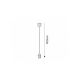 Rabalux Visilica Fix E27 1x MAX 60W bronzana (9920) - 9920