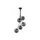 Rabalux Visilica Glory E14 5x MAX 40W mat crno (3508) - 3508