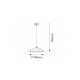 Rabalux Visilica Harmony Lux E27 1x MAX 60W beli sa motivima (3856) - 3856