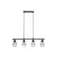 Rabalux Visilica Indiana E14 4x MAX 25W crna (5284) - 5284