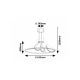 Rabalux Visilica Menazi LED 46W crna (72022) - RAS003177A00000