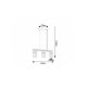 Rabalux Visilica Niylah E27 3x MAX 25W crna (72083) - 72083-1