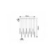 Rabalux Visilica Ramira G9 10x MAX 5W crna (72364) - RAS003215A00000