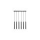 Rabalux Visilica Ramira G9 6x MAX 5W crna (72362) - RAS003213A00000
